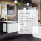 Eviva Modena 32"W x 18"D White Wall Mount Bathroom Vanity with Solid Surface Countertop and Integrated Sink