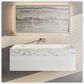 EVIVA Fritti 48" White Wall Mount Bathroom Vanity with Marble Basin