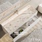 EVIVA Fritti 48" White Wall Mount Bathroom Vanity with Marble Basin