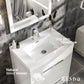 Eviva Lugano 24" White Modern Bathroom Vanity with White Integrated Acrylic Sink