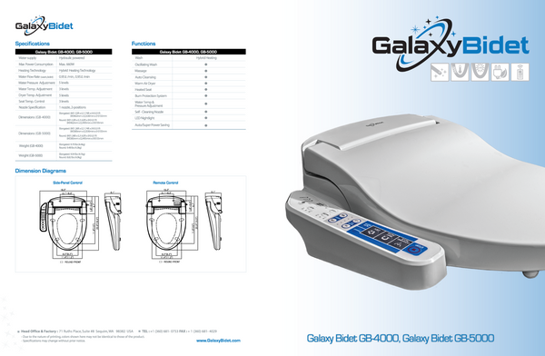 Galaxy 5000 Bidet Seat