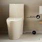 St. Tropez One-Piece Elongated Toilet Vortex Dual-Flush 1.1/1.6 gpf Rose Gold Hardware