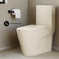 St. Tropez One-Piece Elongated Toilet Vortex Dual-Flush 1.1/1.6 gpf Rose Gold Hardware