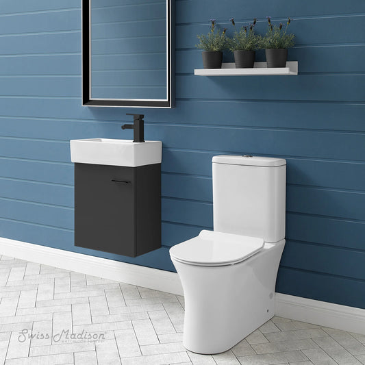 Calice Two-Piece Elongated Rear Outlet Toilet Dual-Flush 1.1/1.6 gpf