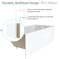 Voltaire 60" x 30" Left-Hand Drain Alcove Bathtub with Apron and Armrest In Glossy White