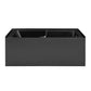 Voltaire 60" x 32" Right-Hand Drain Alcove Bathtub with Apron in Matte Black