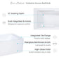 Voltaire 54" x 30" Left-Hand Drain Alcove Bathtub with Apron & Armrest