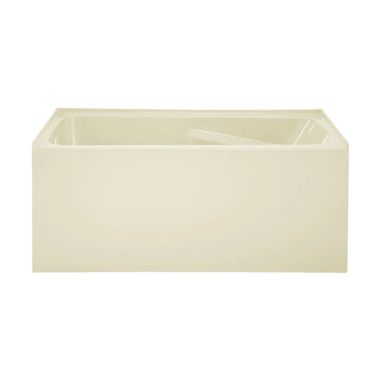 Voltaire 54" x 30" Right-Hand Drain Alcove Bathtub with Apron in Bisque