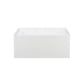 Voltaire 48" x 32" Left-Hand Drain Alcove Bathtub with Apron in Glossy White