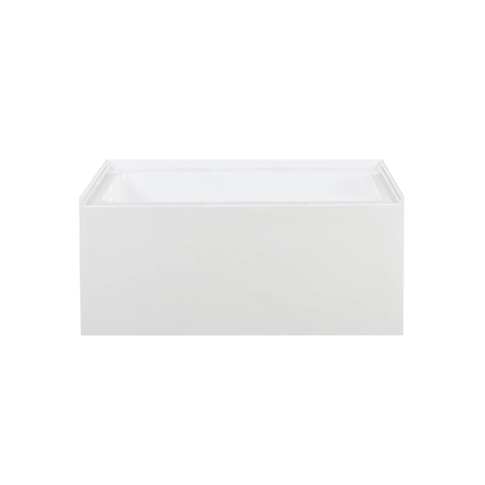 Voltaire 48" x 32" Left-Hand Drain Alcove Bathtub with Apron in Glossy White