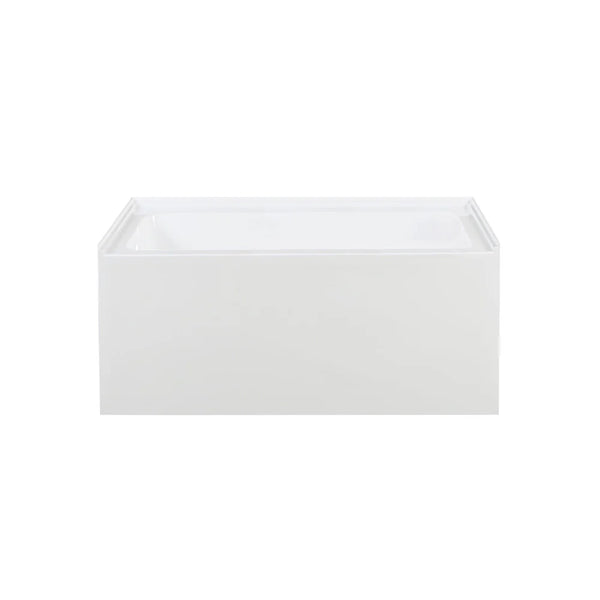 Voltaire 48 x 32 Left-Hand Drain Alcove Bathtub with Apron in Glossy White