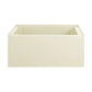 Voltaire 48" x 32" Left-Hand Drain Alcove Bathtub with Apron in Bisque