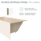 Voltaire 48" x 32" Left-Hand Drain Alcove Bathtub with Apron in Bisque