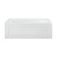 Concorde 60" x 32" Acrylic Glossy White, Alcove, Integral, Left-Hand Drain, Apron Bathtub