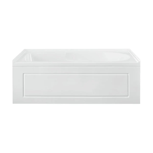 Concorde 60 x 32 Acrylic Glossy White, Alcove, Integral, Left-Hand Drain, Apron Bathtub