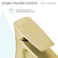 Monaco Single Hole, Single-Handle, Bathroom Faucet in Brushed Gold