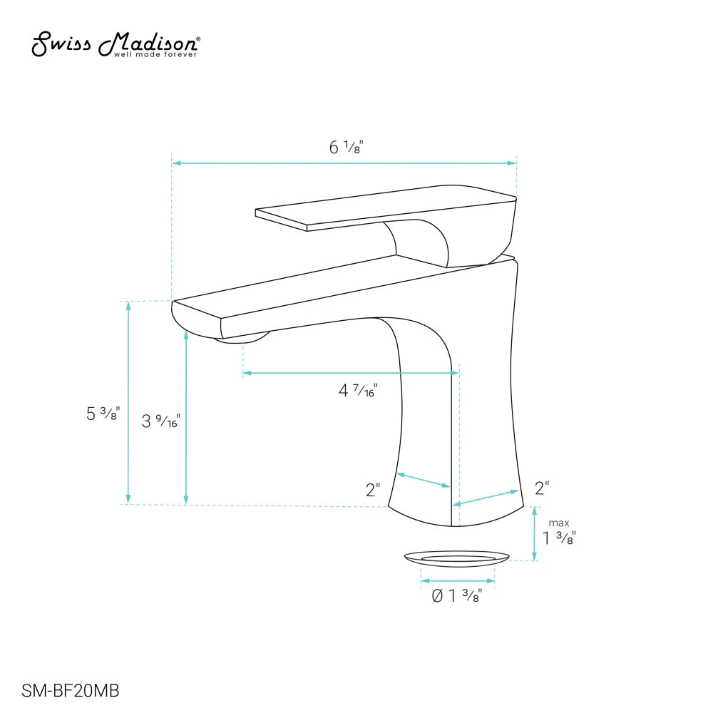 Monaco Single Hole, Single-Handle, Bathroom Faucet in Brushed Gold