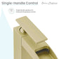 Concorde Single Hole, Single-Handle, Waterfall Bathroom Faucet in Brushed Gold