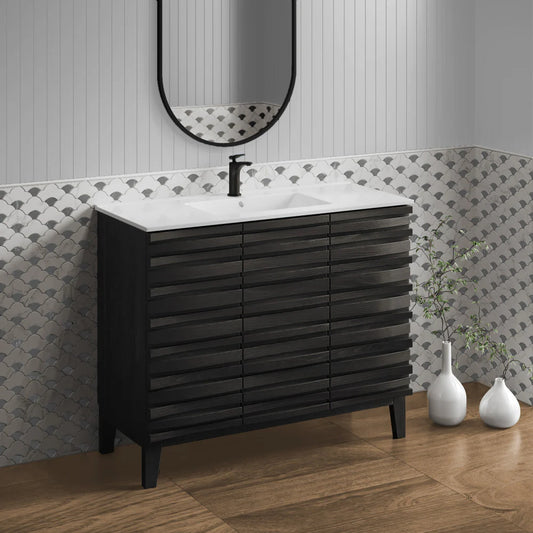 Cascade 36" Bathroom Vanity in Black