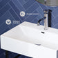 Claire 24 Ceramic Console Sink White Basin Black Legs