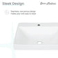 Carre Large Rectangle Vessel Sink