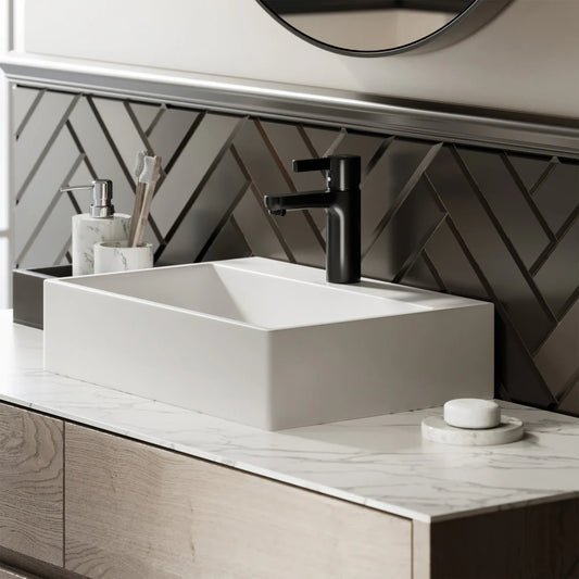 Claire 20 Rectangle Ceramic Vessel Sink