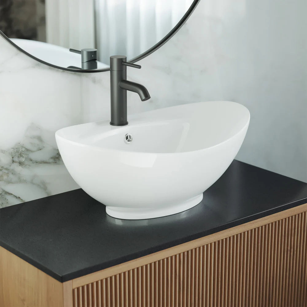 Ivy 23 Oval Ceramic Vessel Sink