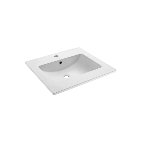 24 Ceramic Vanity Top with Single Faucet Hole