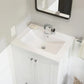 24" Ceramic Vanity Top with Single Faucet Hole