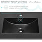 24" Ceramic Vanity Top with Single Faucet Hole in Matte Black