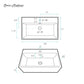 Claire 24" Rectangle Wall-Mount Bathroom Sink