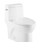 ADA COMPLIANT ONE PIECE OVAL TOILET WITH SOFT CLOSING SEAT AND SIDE FLUSH HEIGHT 27 4/5"