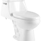 ONE PIECE OVAL TOILET WITH SOFT CLOSING SEAT HEIGHT 26"